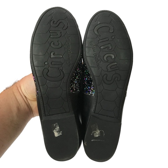 Sam Edelman Circus Black Glitter Ballet Flats size 6 M - Picture 6 of 7